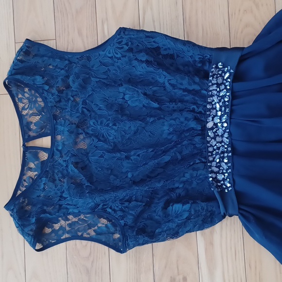 RICKI'S A-line chiffon Lace cocktail dress 👗 - Picture 2 of 5